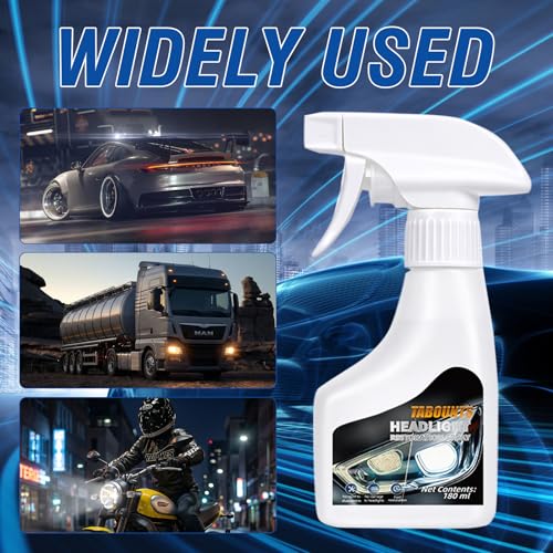 4-Piece TABOUNTS Headlight Restoration Kit w/ Cleaning Spray, Ceramic Coating, Sponge and Towel 8.99 + Free Sh + 50% Off Code EM3LY4CD - image 4
