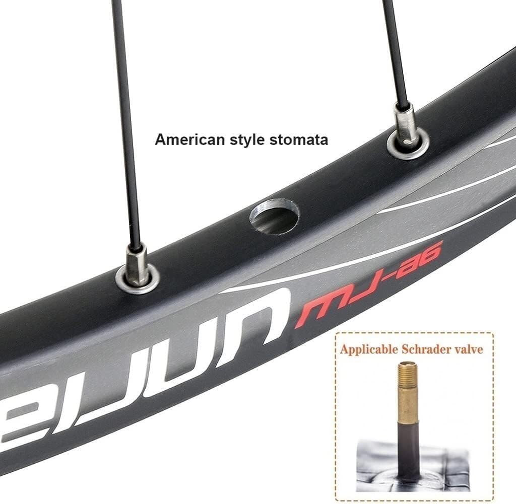 Koło Roweru Szosowego Hybrydowa Obręcz Rowerowa Ze Stopu Aluminium Podwójnymi Ściankami,Hamulec Tarczowy Kompatybilny Zestaw Kół Przednich Tylnych Do Roweru Górskiego 7/8/9/10/11