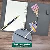 GLAM GROVE A5 Refillable Binder Notebook - Elegant Hardcover, 160 Pages of 100G Thick Paper, 6-Ring Design with Pen Loop and Pockets - Ideal for Writing, Travel, Work, and School (Blue) #4