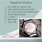 Natural Resin Strap Compatible with Casio AE-1200 AE-1300 F-108 W-216H AE-1000w AEQ-110 W-800H AQ-S800W SGW-300H W-216H W-218 Men's 18mm Watch Band Replacement - Image 3