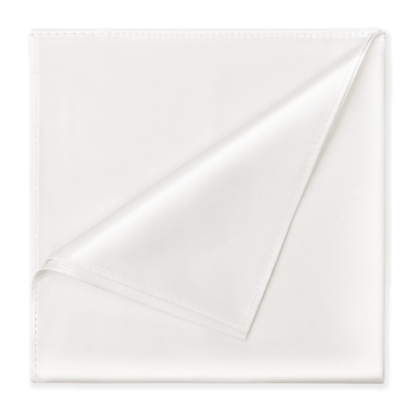 Satin Pocket Square for Men, Vegan Silk Suit Handkerchief