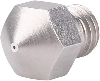 10Pcs Brass Extruder Nozzle + 10 Pcs Stainless Steel Extruder Nozzle 0.4 1.75mm for Mk10 for Makerbot 2 CTC Wanhao I3 Flashforge 3D Printer