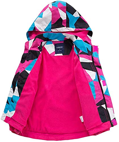 Youth Boys Kids Rain Jackets Waterproof Lightweight Hooded Raincoats Lined Softshell Windbreakers for Outdoor2