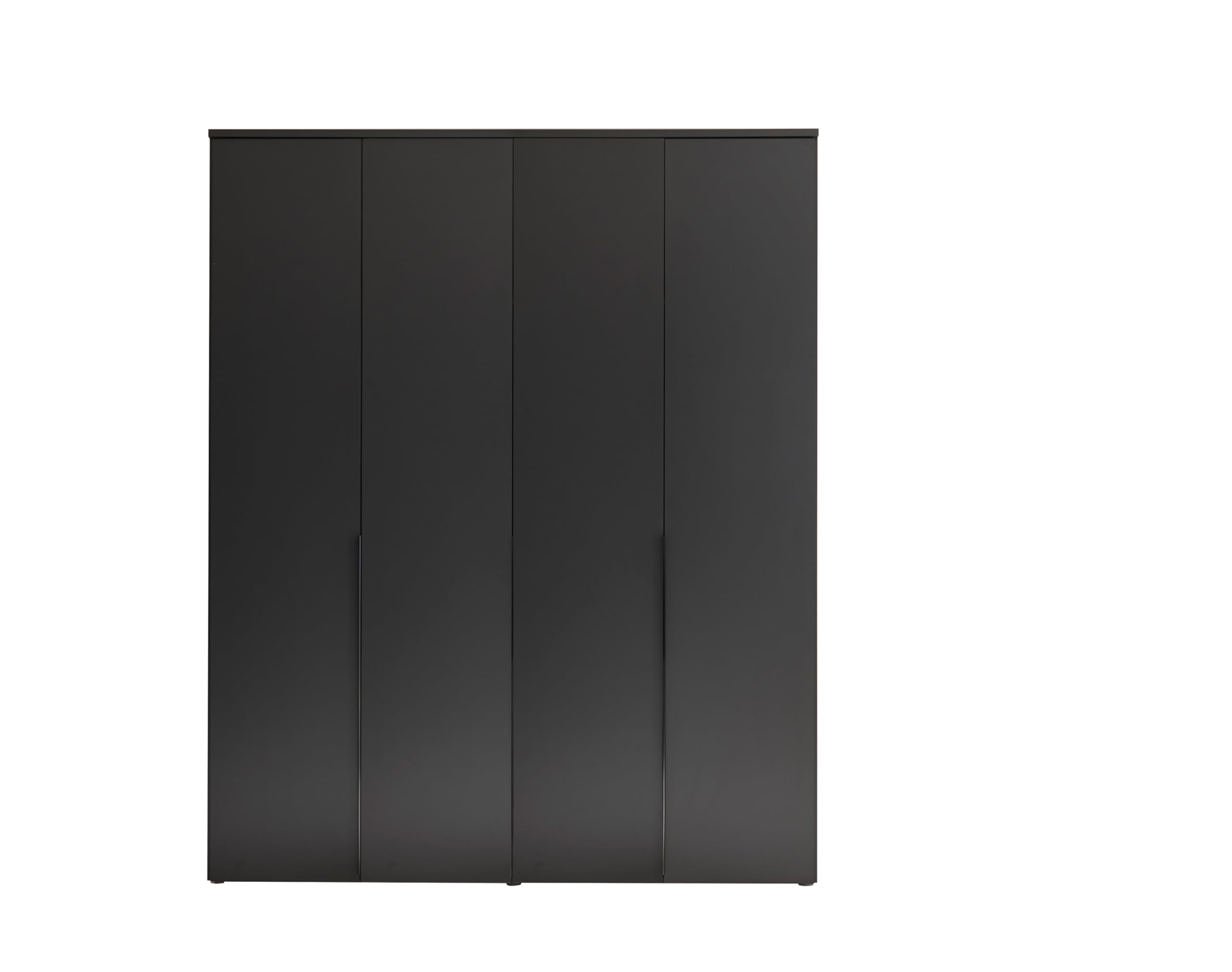 Armadio a 4 ante a battente bianco opaco 180x225x52cm per camera da letto ingresso