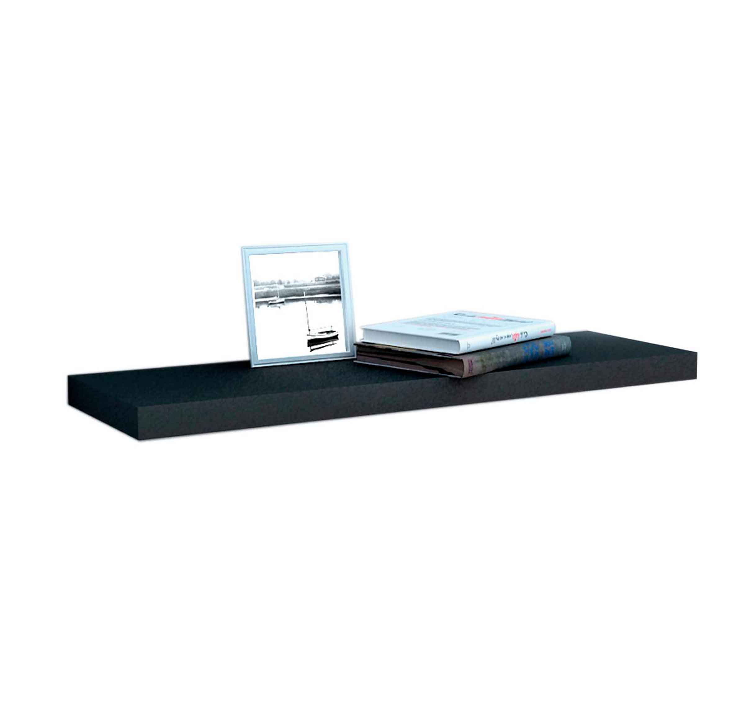 thesecrethome.es – Estante Rectangular - Estantería Balda Flotante Mueble Organización para Colgar - para Salón, Cocina, Habitación, Pasillo (Negro - 80 cm)