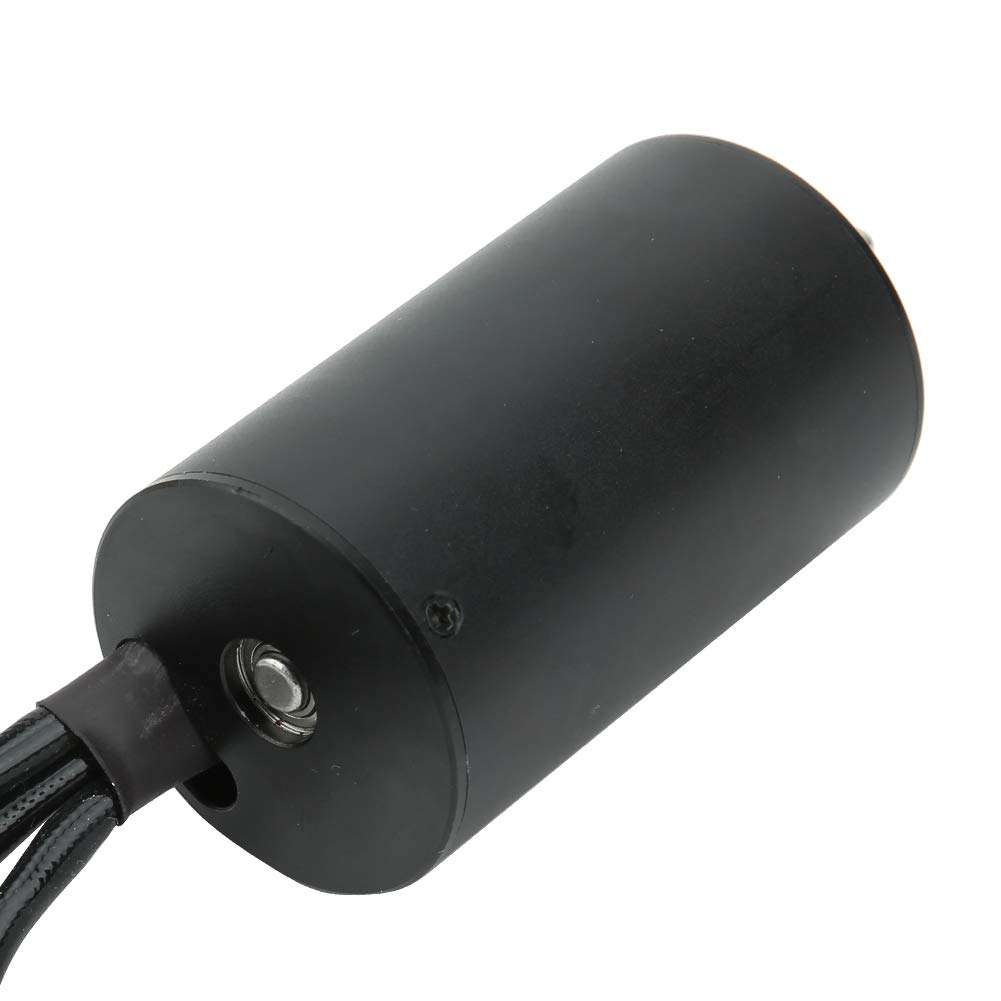 Cryfokt Motor sin Escobillas Impermeable de Alta Eficiencia, 4, 12 Ranuras, para Coche RC, 2600 KV, Negro (3300KV)