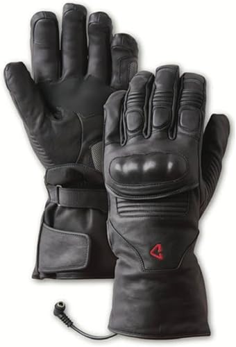 Miniatura 5 de Gerbing Guantes de motocicleta con calefacción Vanguard de 12 V, cuero con membrana AQUATEX, guante completo, aislamiento Thinsulate 3XL