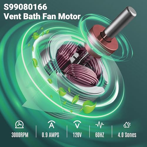 Broan Nutone S99080166 BP28 Bath Fan Motor Replacement - Bathroom Exhaust Fan 70CFM 1 Year Warranty  
Broan Nutone S9908