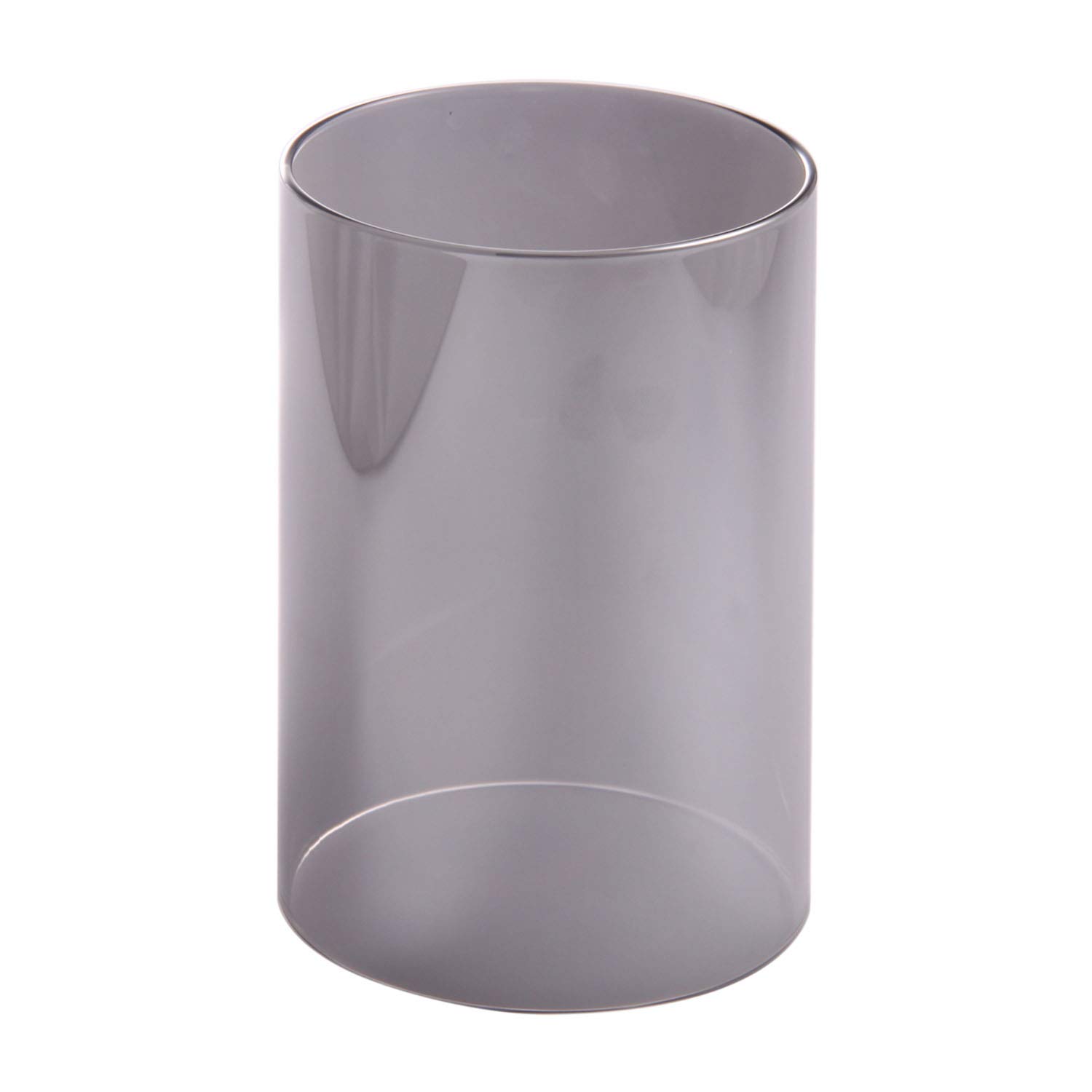 TLLAMP Light Gray Glass Hurricane Candle Holders 3.5