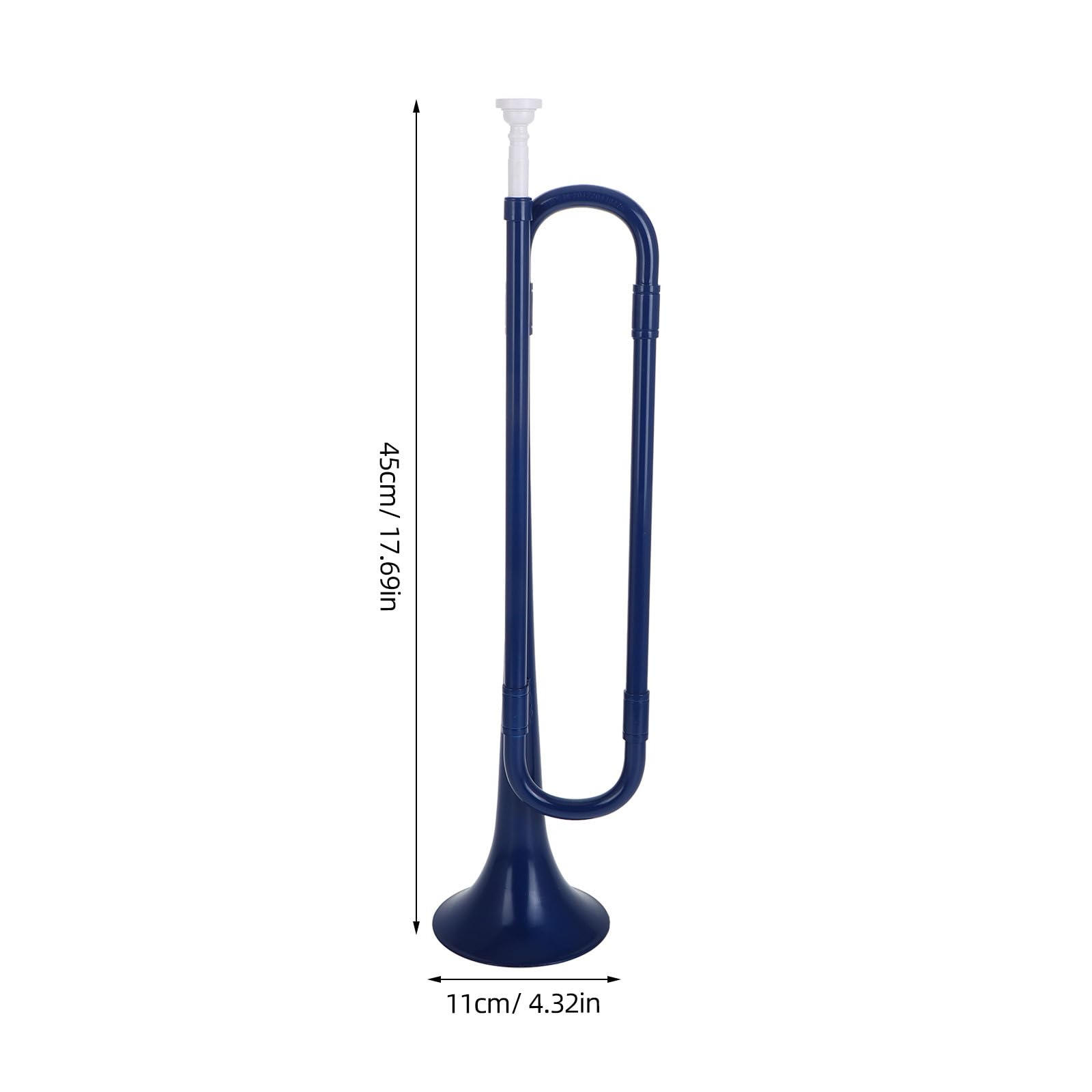 TOYANDONA Petit Instrument De Musique Trompette Clairon Abs Abs Clairon De Cavalerie Fournitures Pour Instruments à Vent De Étudiant Plat Abdos Blue
