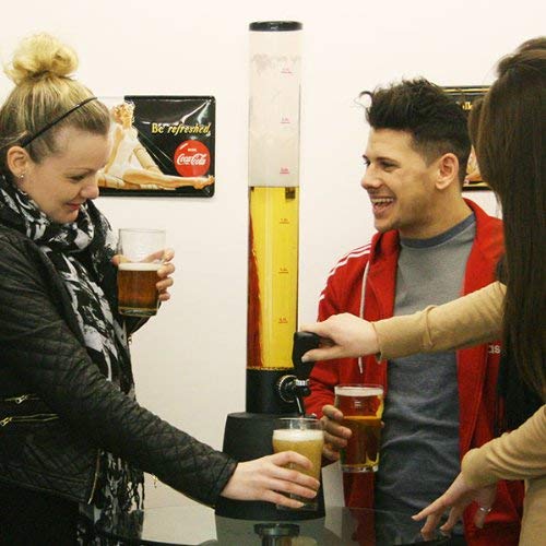 Dispensador de bebidas Gulp Beer Tower | dispensador de cerveza de 3,5 litros, torre de cerveza de mesa, torre de cerveza en casa, dispensador de cerveza en casa, dispensador de cerveza para fiestas,