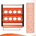 Storvive 1 Pcs Wall Mount Spray Paint Can Holder, Heavy Duty Metal Spray Can Holder With 8 Holes ForGarage, Paint Can Storage Rack For Shop, Orange Tool Storage Self For Spray Can