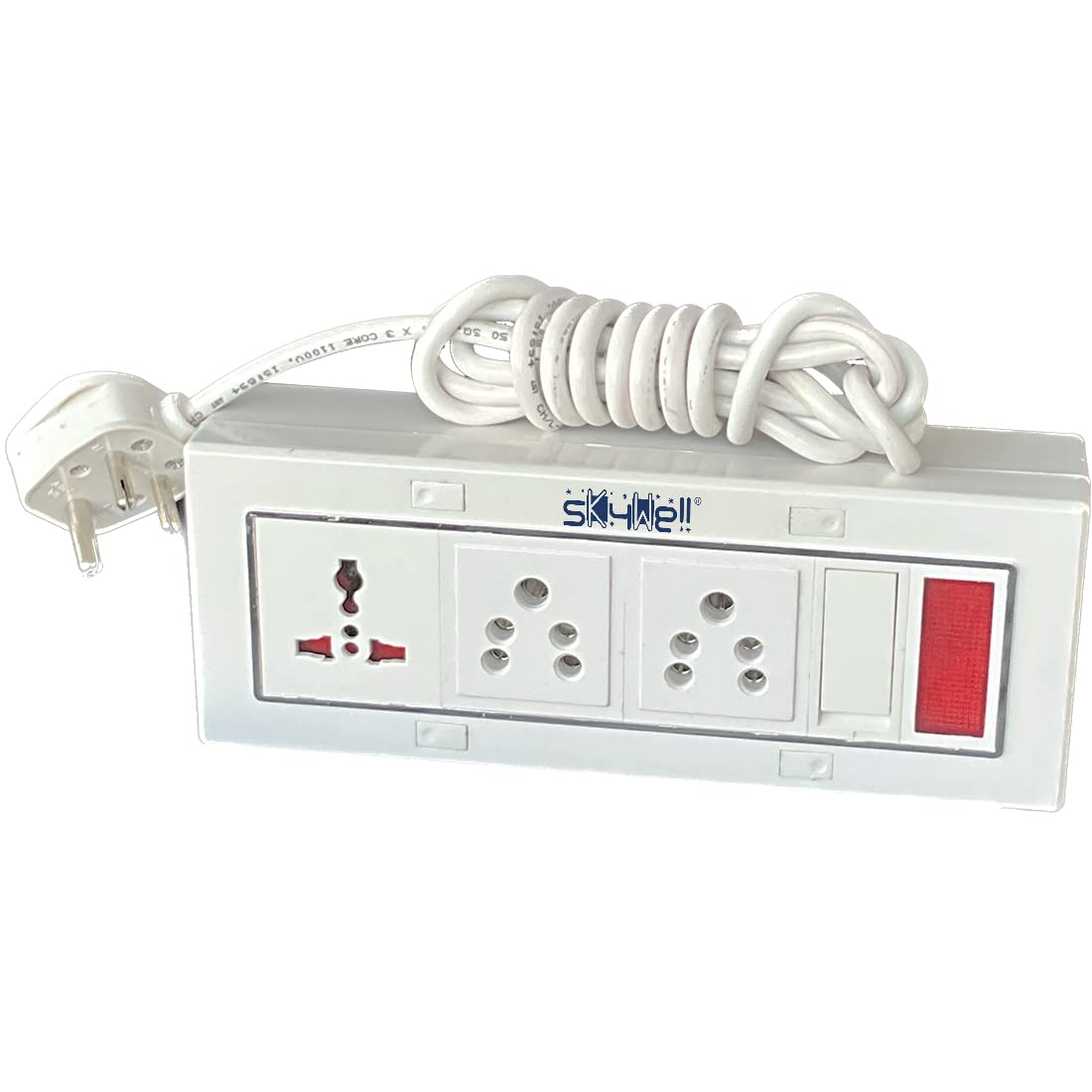 Buy SKYWELL Extention Switch Board of 26A Plug + 1 Universal Plug, 1