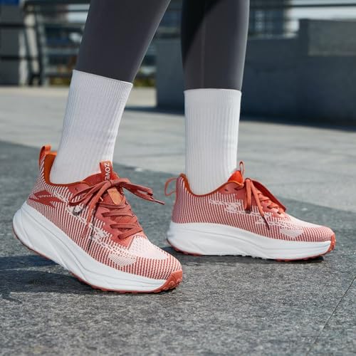 Image of ZOVE Womens Walking Shoes Cushioning Non-Slip Breathable Running Sneakers Tennis Comfortable Athletic Gym Workout Casual Shoes Lightweight Sports Cross Training Fashion Sneakers
