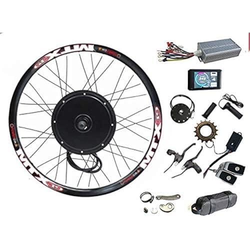 NBPOWER 135mm Dropout e-Bike Conversion Kit 48V-72V 3000W, 100km/h Speed, Alarm Lock