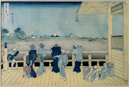 Tableau Vue du Mont Fuji au Japon : impression d'art sur toile premium