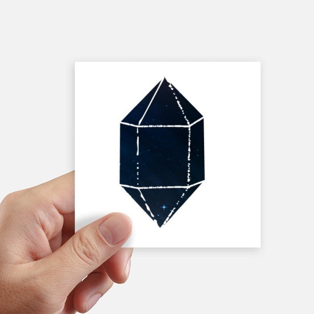 Autocollant carré Étoile Crystal Bleu Sky Univers pour motobike et ordinateur
