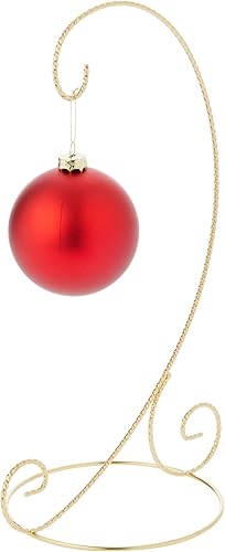 Miniatura 2 de Bard's Soporte de adorno trenzado en tono dorado, grande, 12.25 pulgadas de alto x 5.5 pulgadas de ancho x 7.5 pulgadas de profundidad