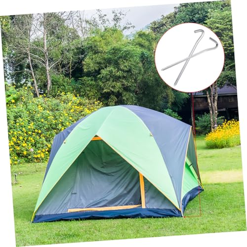 Clavos para el suelo resistentes Abaodam de acero para carpas 6