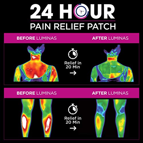 LUMINAS Pain Relief Patches (24 Pack) Up to 24 Hours of Pain Relief