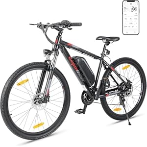 Eleglide Elektrische Fiets, M2, met hydraulische schijfrem, Elektrische Mountainbike, Heren, Verwijderbare 15Ah Batterij, 24 Versnellingen, Bereik van 125km