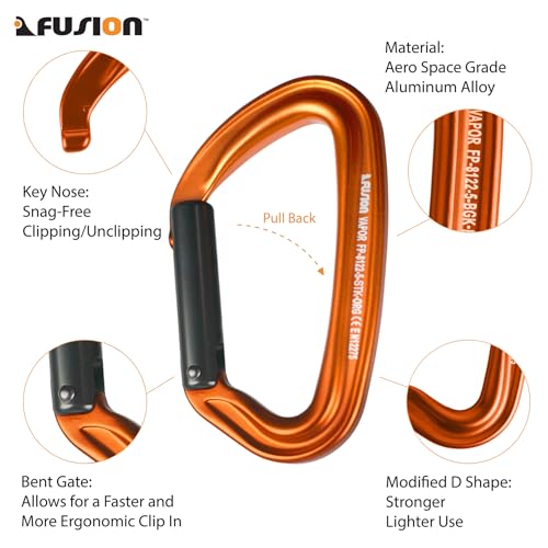 Fusion Climb Vapor 5 Quickdraw - 4 Pack Of Durable Lightweight Quickdraws For Sport thumb #7