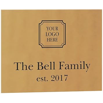 Customized Bronze Sign, Caution, Welcome, or Business Sign, Customizable Text and Logo Options. Indoor or Outdoor Use (8 x 10