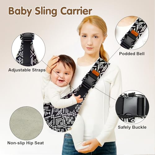 baby sling carriertoddler carrier 2025 new baby slingportable and lightweight slingnon-slip hip seat carrying 10-30lbsblack