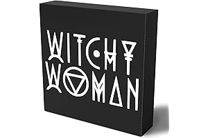 Rustic Funny Witch Shelf Decor