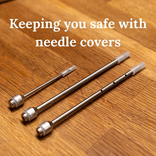 Turkey Injection Kit - Meat Injector Kit - Stainless Steel Marinade Injector For Turkey, Smoker, Bbq - Syringe Reliable, Safe For Marinades To Make Food Extra Juicy and Tender - Travel Case Included