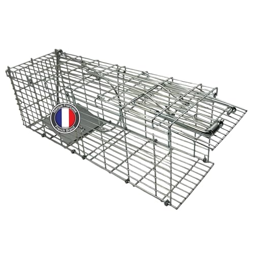 Repulseo® Piège à Rat et Souris Vivante en Acier XXL ★Marque Francaise★, Attrape Rongeurs Humain, Nasse à Loir et Mulot Réutilisable, Alternative...