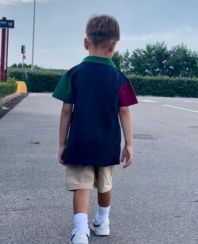 Image of Volunboy Baby Boy Summer Clothes Short Sleeve Polo Shirts Shorts Set Pique Beach Outfits