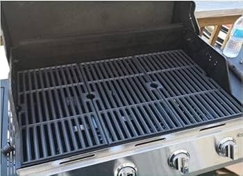 Grilles De Cuisson En Fonte 43x21cm Pour Barbecue Gaz - Compatible CharBroil, Landmann, Barbecook, Profi Cook
