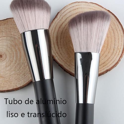 Kit de 14 Pincéis de Maquiagem - Set completo para uma maquiagem profissional e detalhada