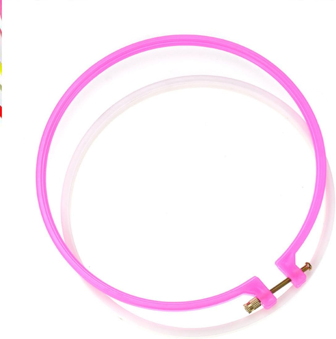Embroidery Hoop Circle Frame 5pcs DIY Plastic for Cross Stitch Lovers