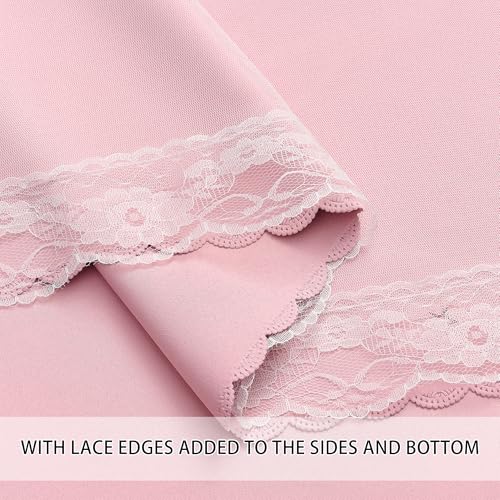 Image of XiDi Light Pink Blackout Curtains for Girls Bedroom Living Room 63 Inches Long 2 Panels Hollow Star Nursery Kids Thermal Insulated Room Darkening Drapes Grommet Noise Reducing Window Curtains 52x63