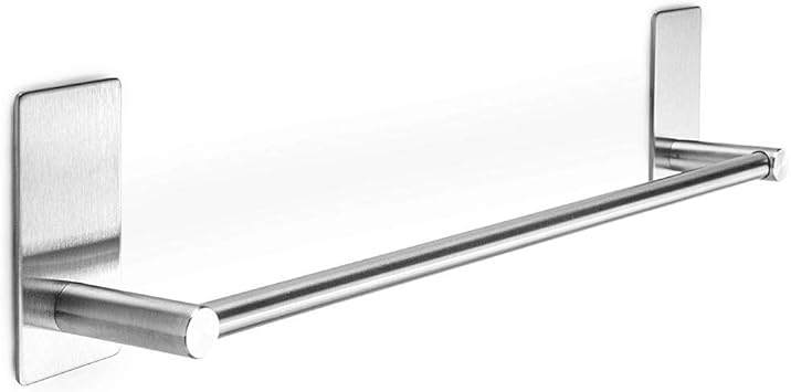 Toallero de baño autoadhesivo Acero Inoxidable Toallero de Barra Toallero barra 40CM (Rectángulo)
