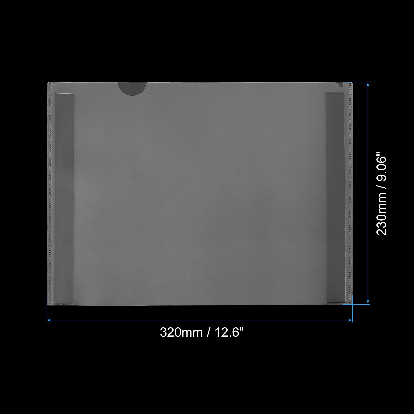 PATIKIL Magnetic Sign Holder Magnetic Frames Clear Plastic Paper Holder with Magnet Borders Magnetic Document Holder for A4 Letter Size Poster Display Home Office Store - Image 2
