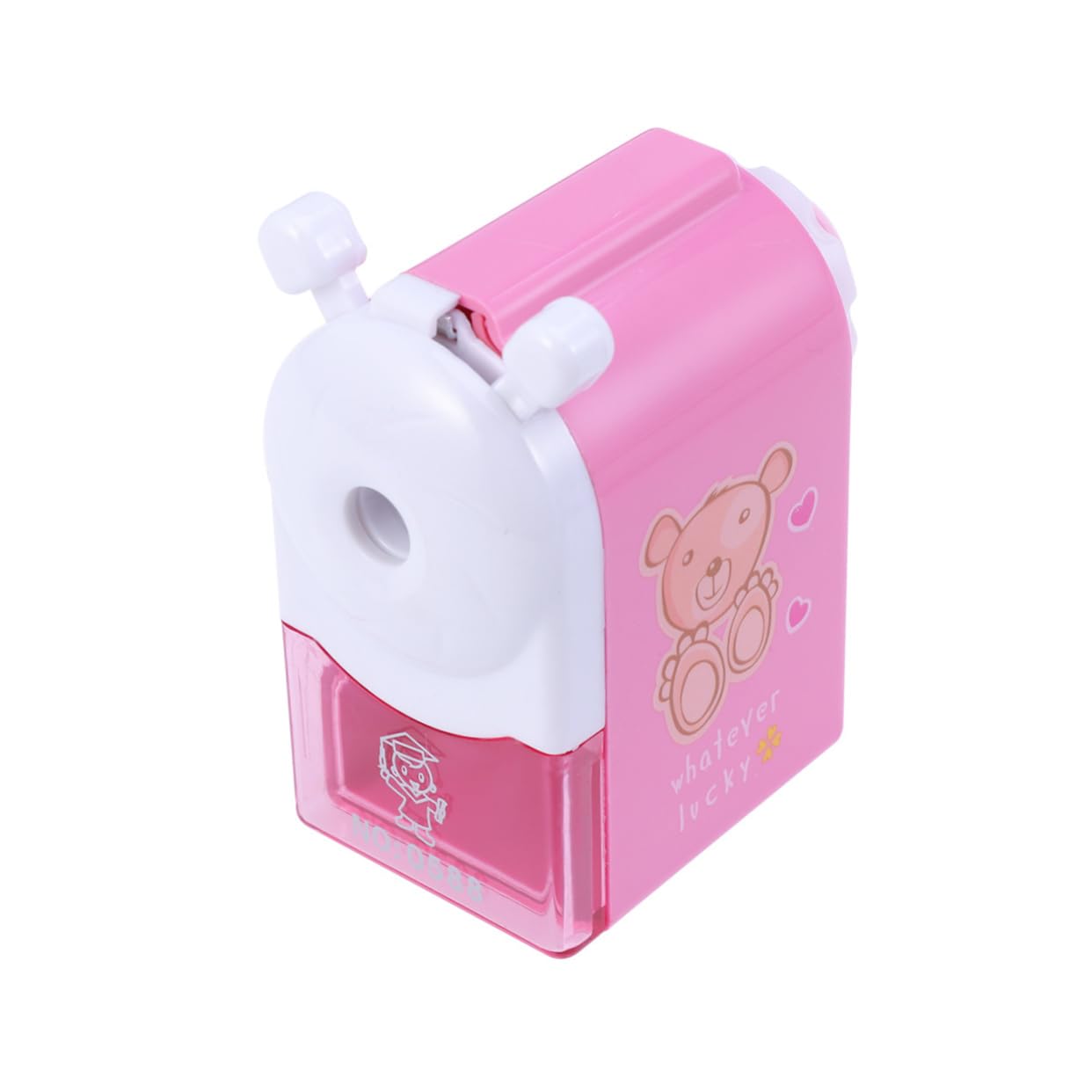 SHINEOFI 3pezzi Temperamatite Rotante Cartoon Per Ragazzo Ragazza Design Casa Di Fiaba Rosa Affilatura Per Matite Standard Triangolari e Esagonali Leggero e Pratico Per Scuola e Ufficio