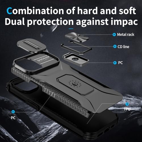 Coque iPhone 14 Plus pour éviter les rayures écran et objectifs - Étui noir antichoc - 3