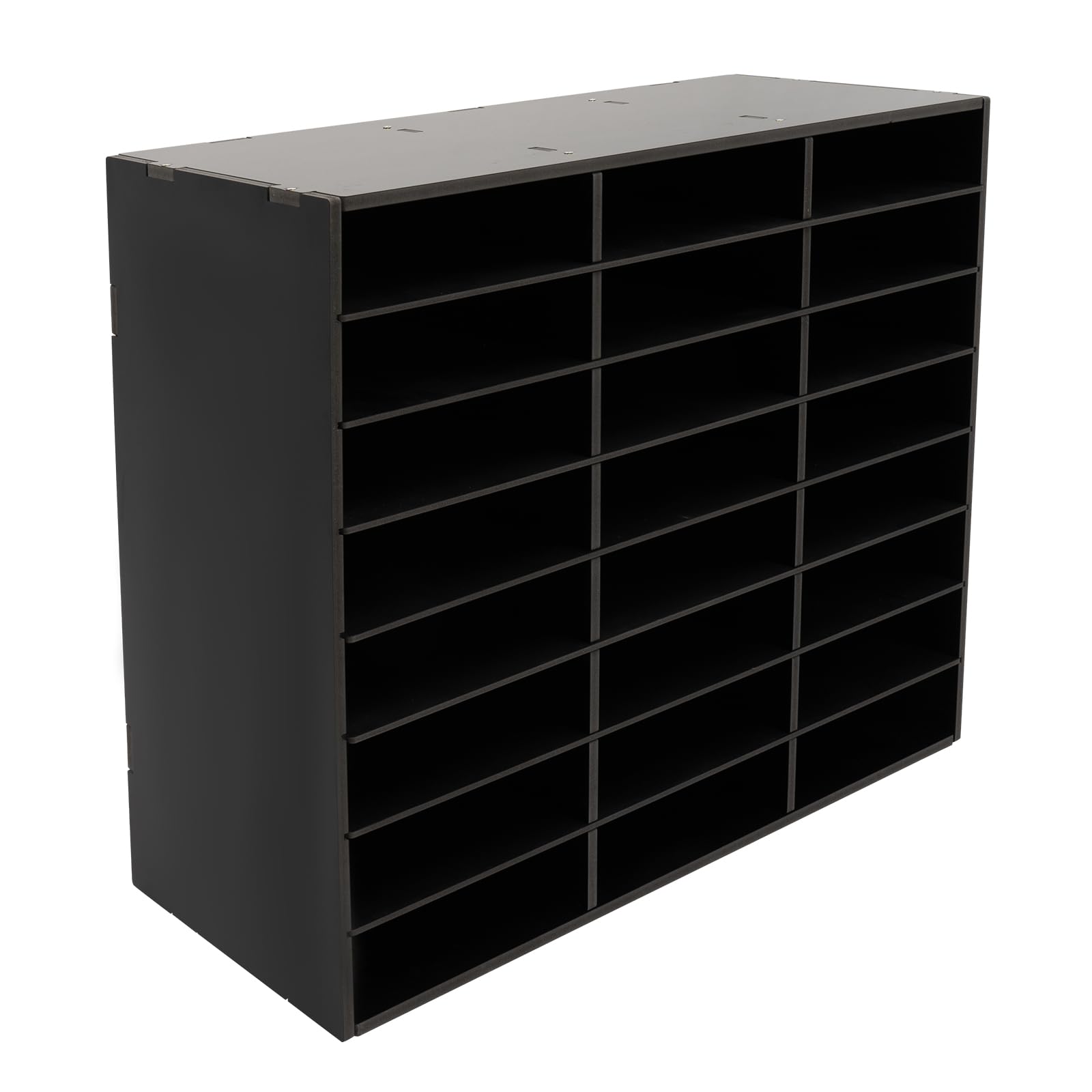 Organizador de oficina con 36 compartimentos, archivador de escritorio, buzón de oficina, para guardar documentos, cuadernos y carpetas (negro)