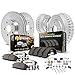 Power Stop K15050DK-36 Front and Rear Z36 Truck & Tow Brake Kit, Carbon Fiber Ceramic Brake Pads and Drilled/Slotted Brake Drums