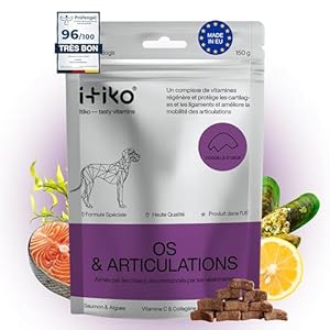 ITIKO Gelenk- & Knochenschutz für Hunde | Grünlippmuschel Hund | MSM, Glucosamin, Chondroitin & Omega 3 für Hund | Ersatz für Gelenktabletten Hund | Teufelskralle Hund