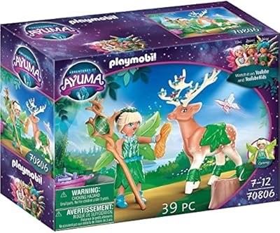 PLAYMOBIL Adventures of Ayuma 70806 Forest Fairy con Animal del Alma  A Partir de 7 años