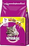 Whiskas Adult 1+ Katzentrockenfutter – Knabberstückchen mit Huhn – Hochwertiges Trockenfutter für ausgewachsene Katzen ab 1 Jahr – Katzenfutter – Beutel (1 x 3,8kg)