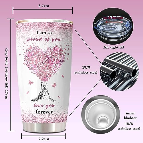 Image of ZANIION Granddaughter Gifts from Grandma, Granddaughter Gifts Tumbler, Great Gifts for Granddaughter, Granddaughter Birthday Graduation Gift from Grandparents, To My Granddaughter Coffee Cup 20oz 1PC