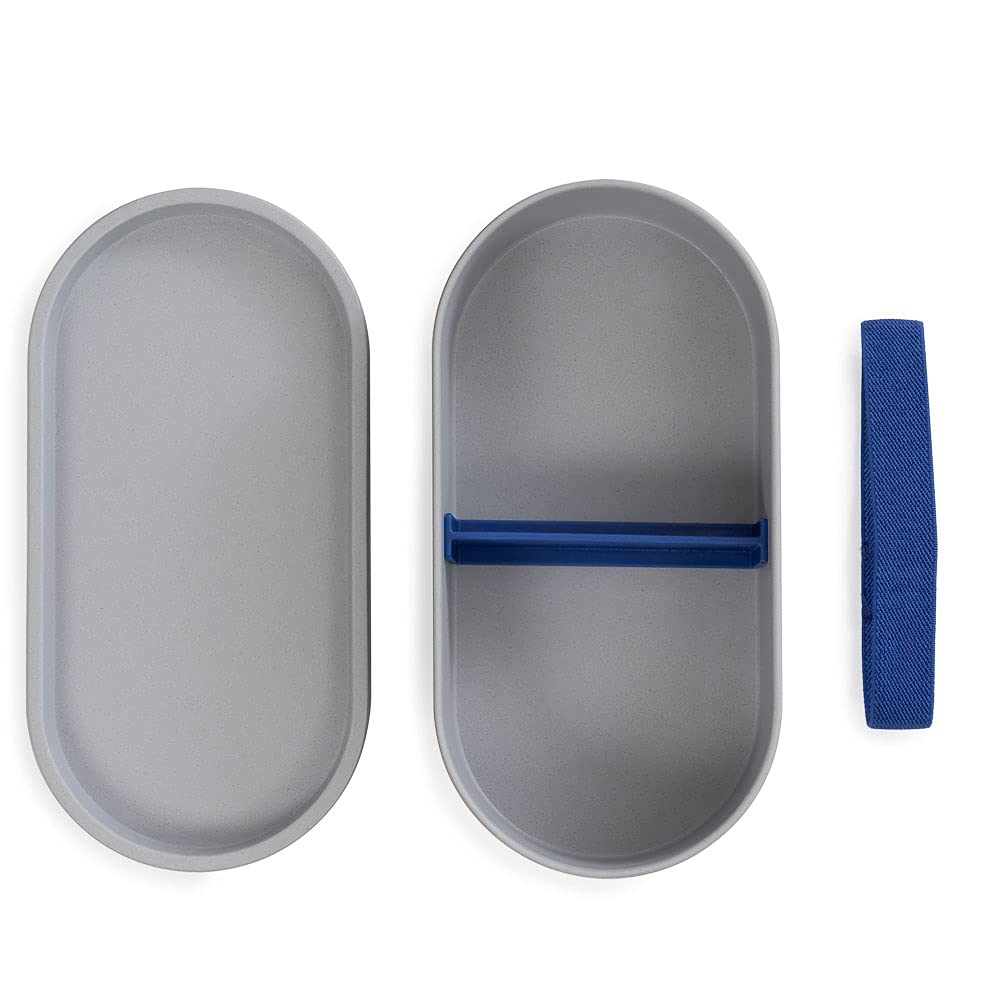 Lund London Natural BPA Free Bamboo Bento Box - Grey