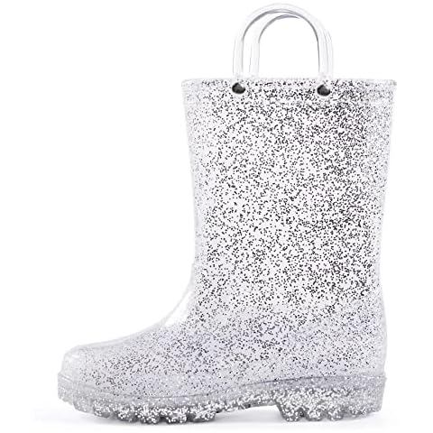 K KomForme Girls Glitter Rain Boots Cover