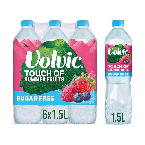 Volvic Touch of Fruit Summer Fruits Sugar Free Still Flavoured Water Multipack 6x1.5L