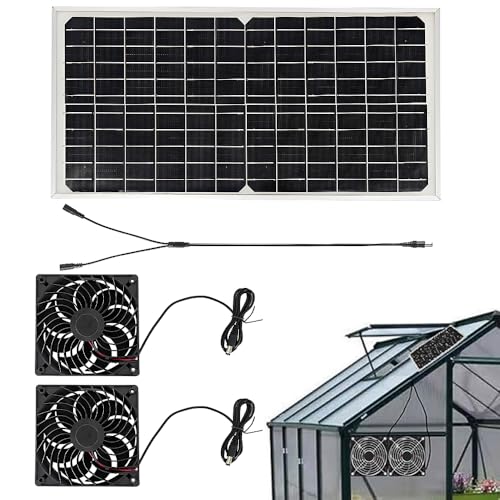 SKIKHN 16W Ventilateur Solaire, Kit de Ventilateur à...